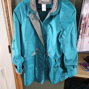 Silverchord Teal Lightweight Trench Coat/windbreaker